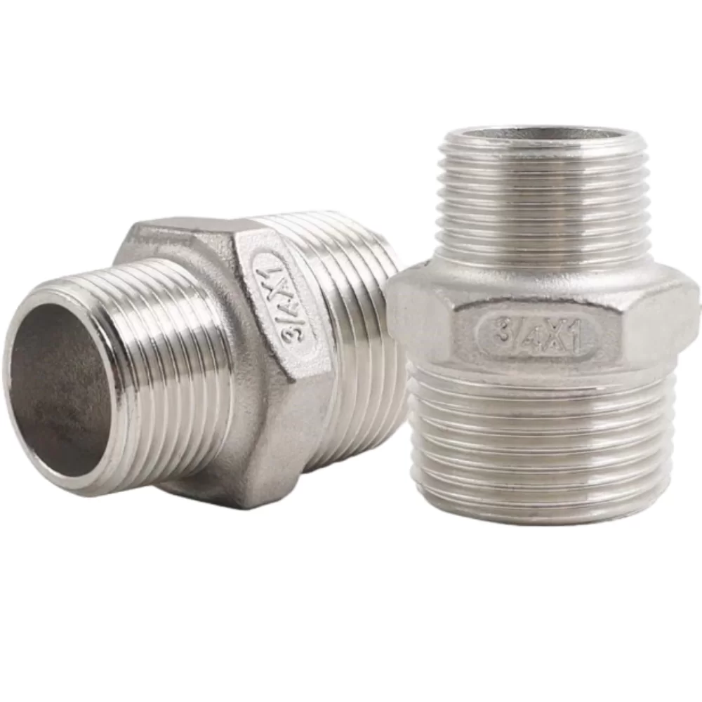 Stainless Steel Hexagonal Threaded Reducing Pipe Fittings
