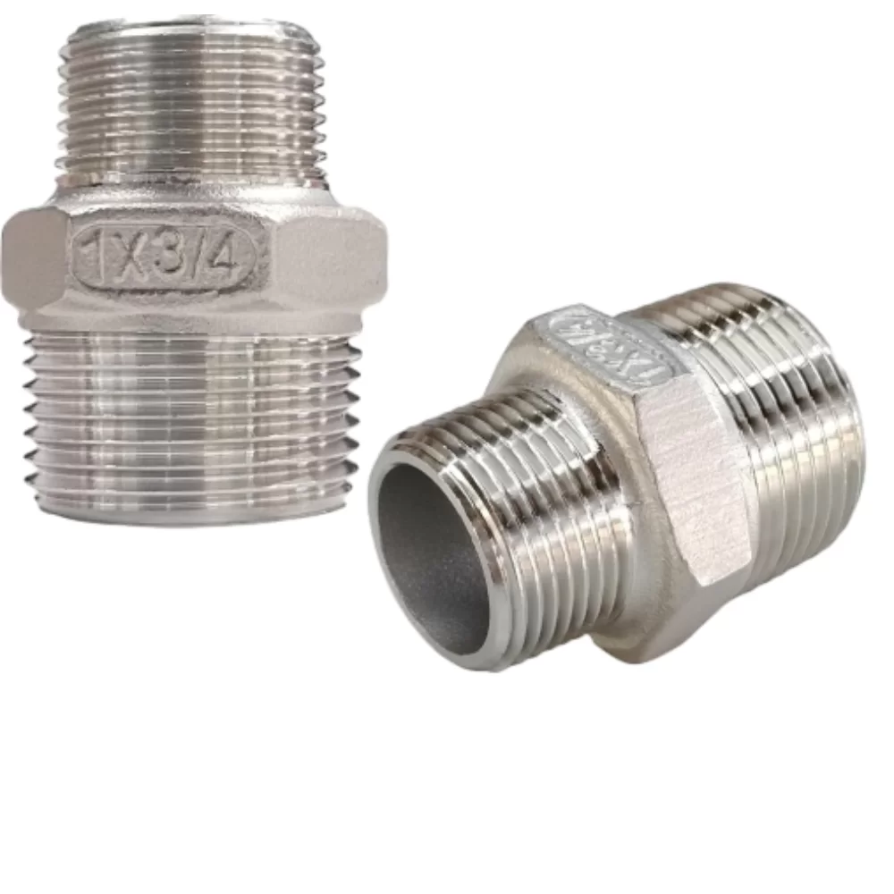 Stainless Steel Hexagonal Threaded Reducing Pipe Fittings
