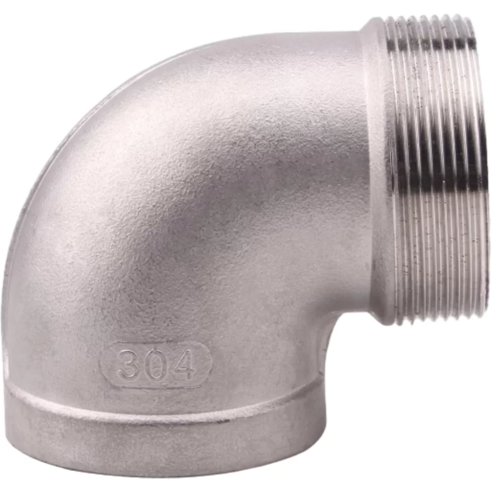 90° Stainless Steel Pipe Elbow With Internal And External Threads